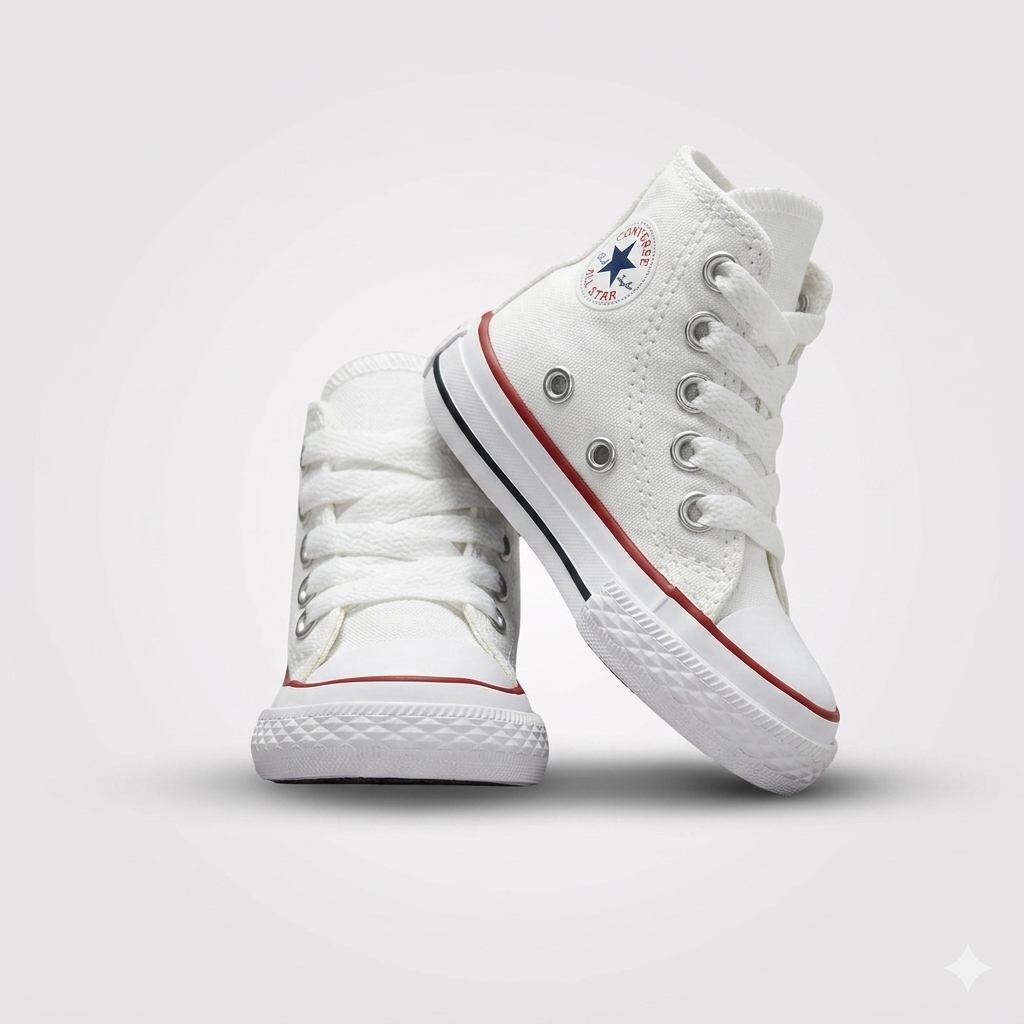 Bota Converse Niño Clásica Blanca - AAA