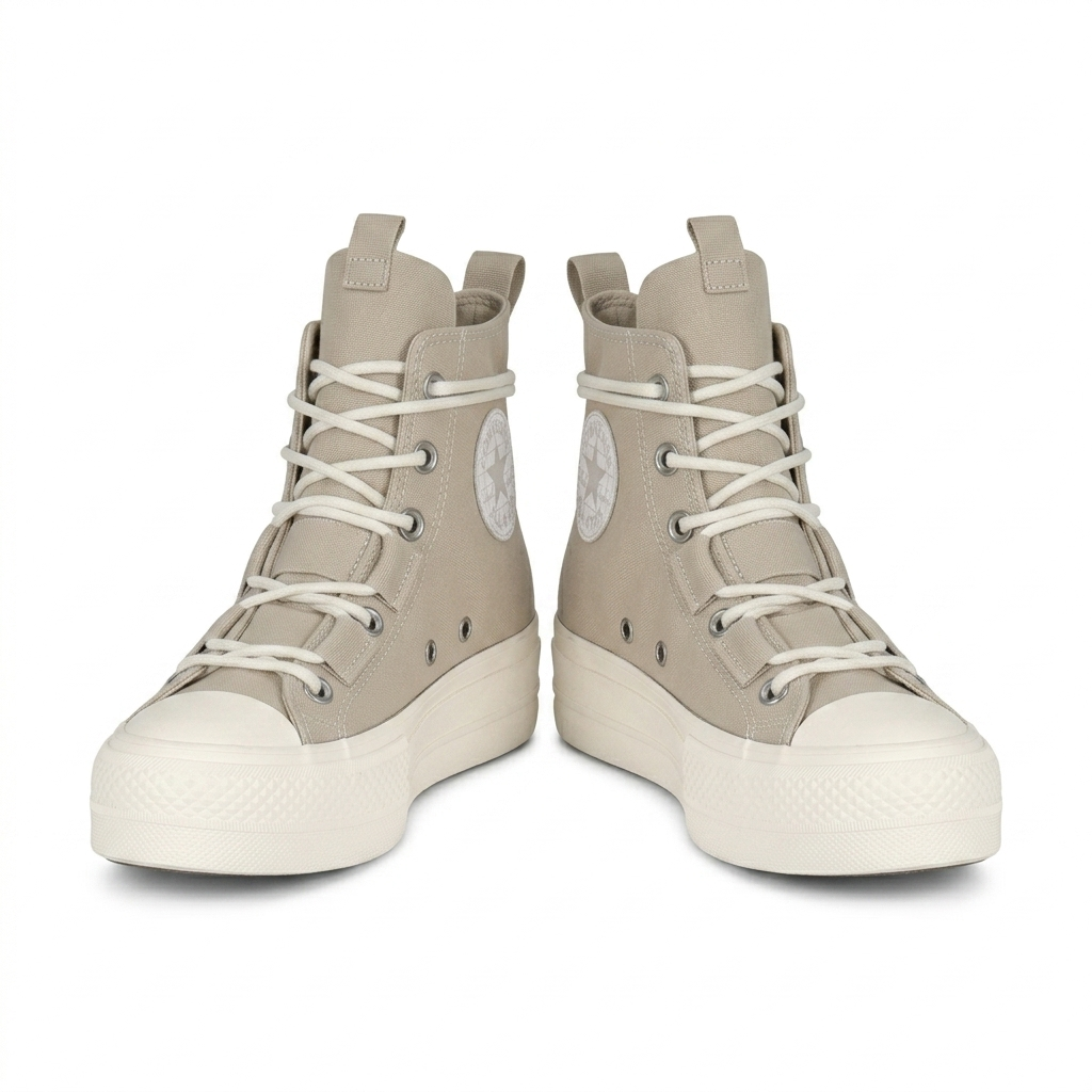 Converse Plataforma Lift Beige - AAA