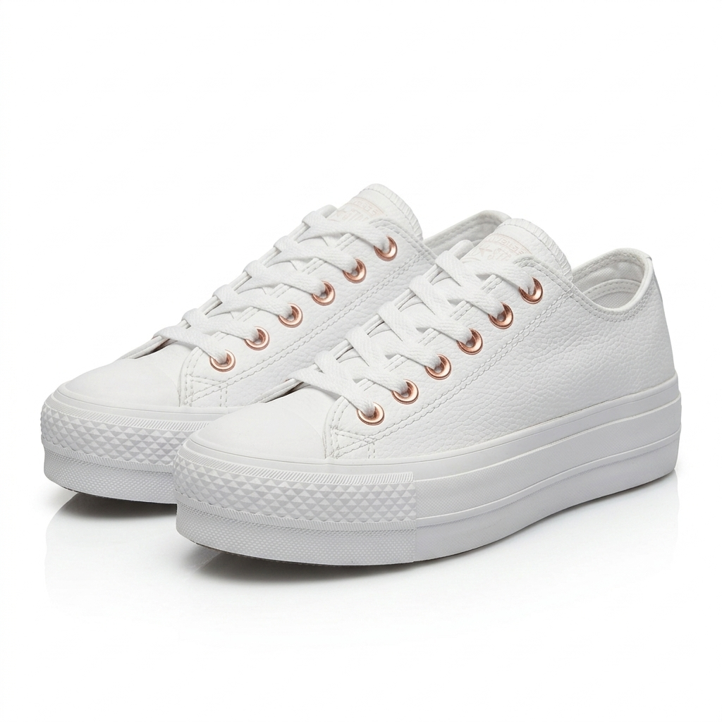 Converse Plataforma Cuero Blanca - AAA